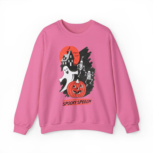Spooky Speech Friends Crewneck Sweatshirt