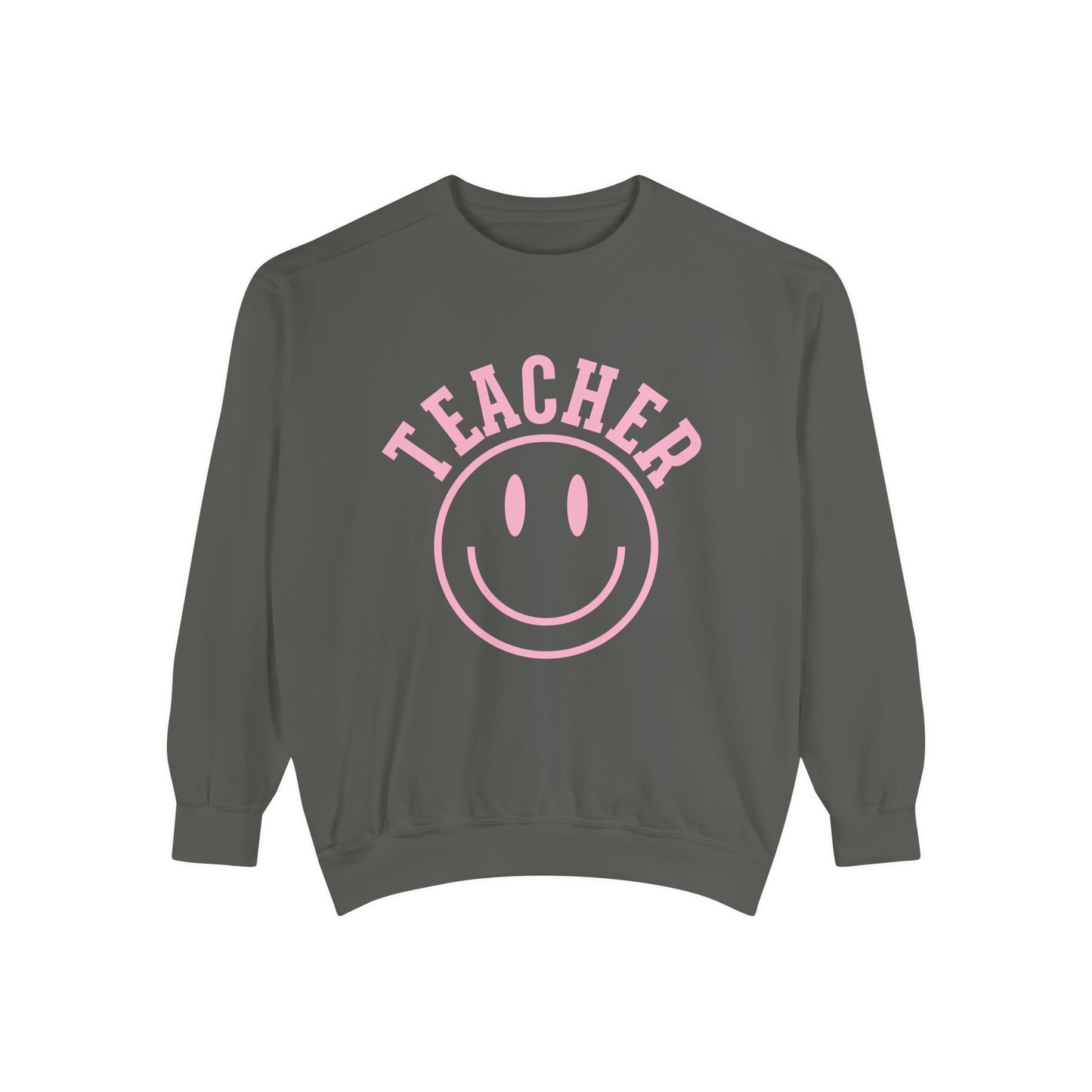 Teacher Pink Smile Comfort Colors Sweatshirt