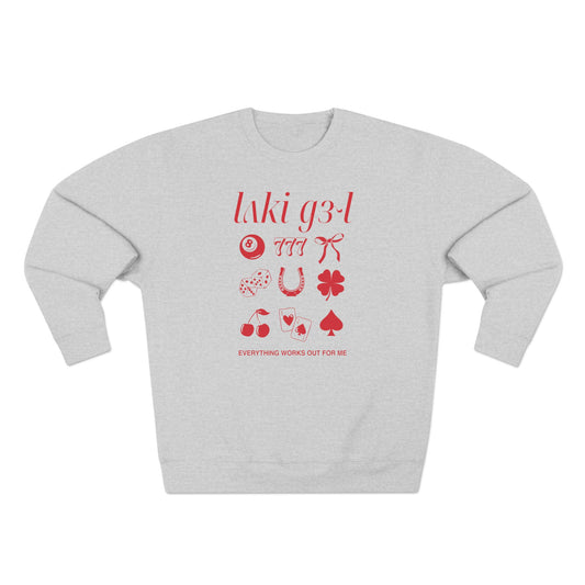 Lucky Girl IPA Premium Crewneck Sweatshirt