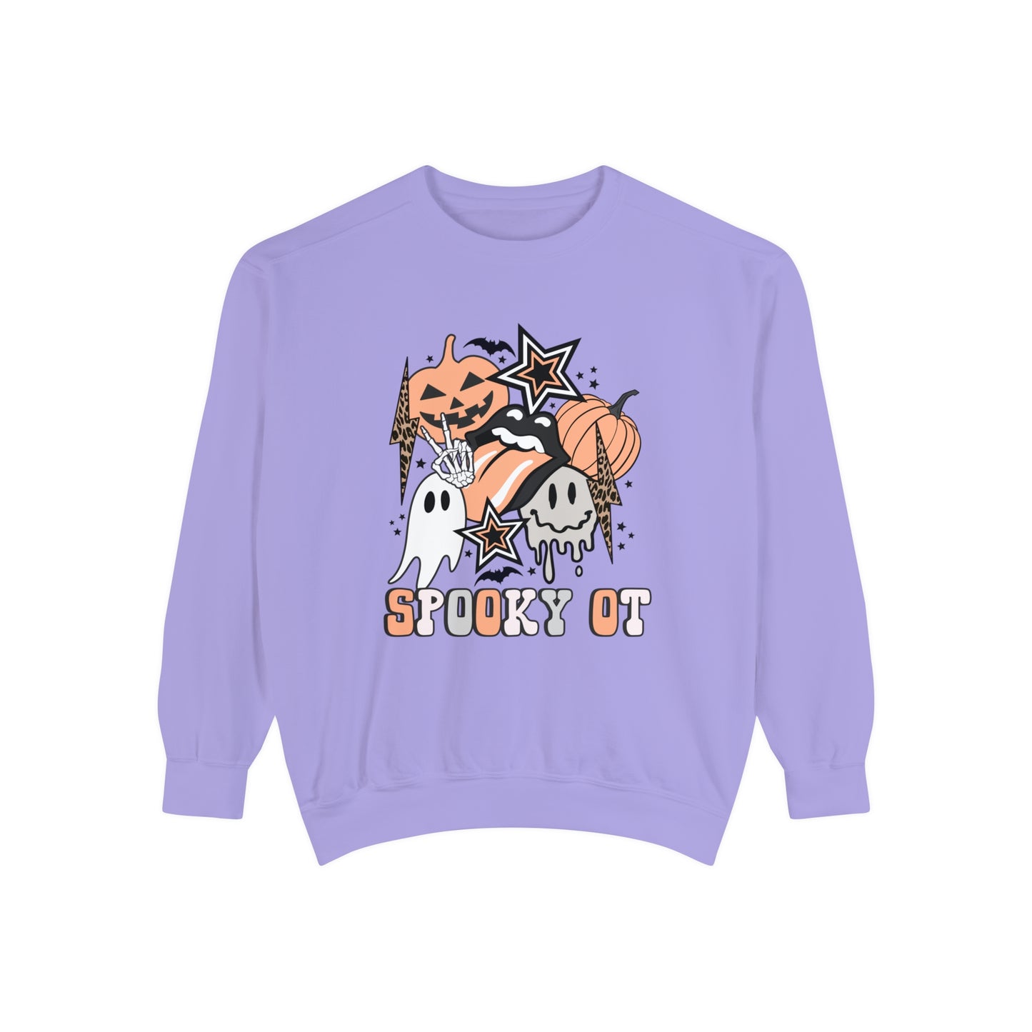 Spooky OT Retro Halloween Comfort Colors Sweatshirt