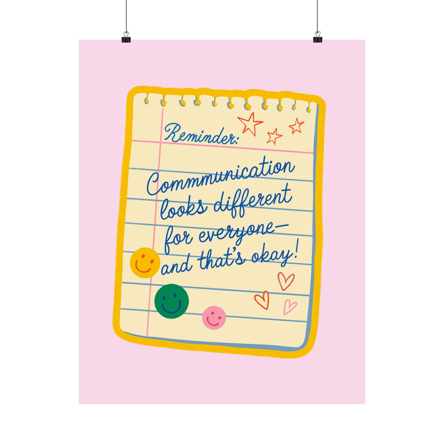 Communication Looks Different for Everyone Poster