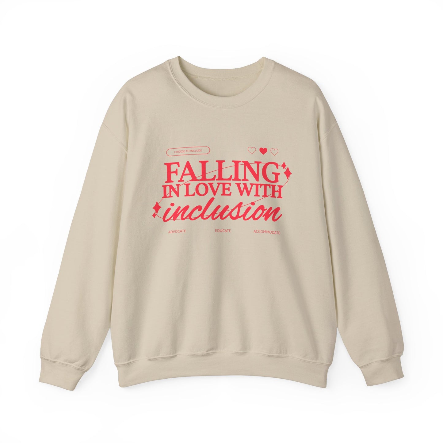 Falling in Love With Inclusion Crewneck Sweatshirt