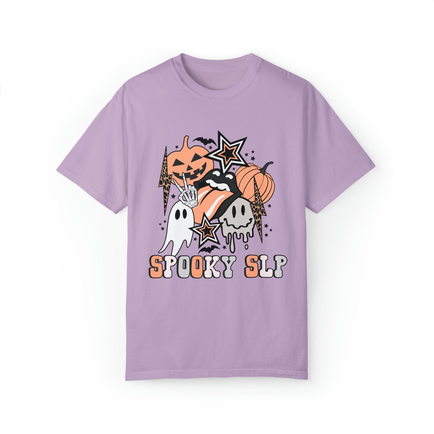 Spooky SLP Retro Halloween Comfort Colors T-Shirt