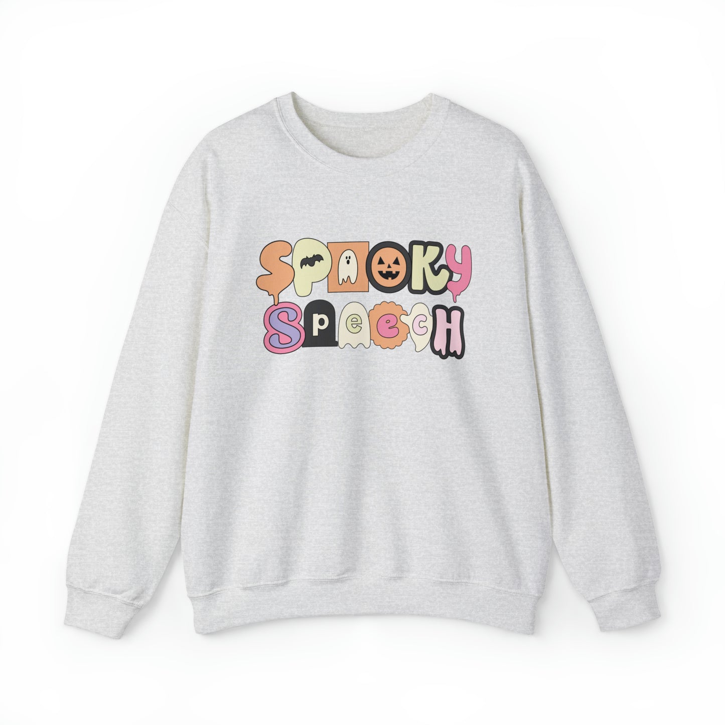 Spooky Speech Retro Crewneck Sweatshirt