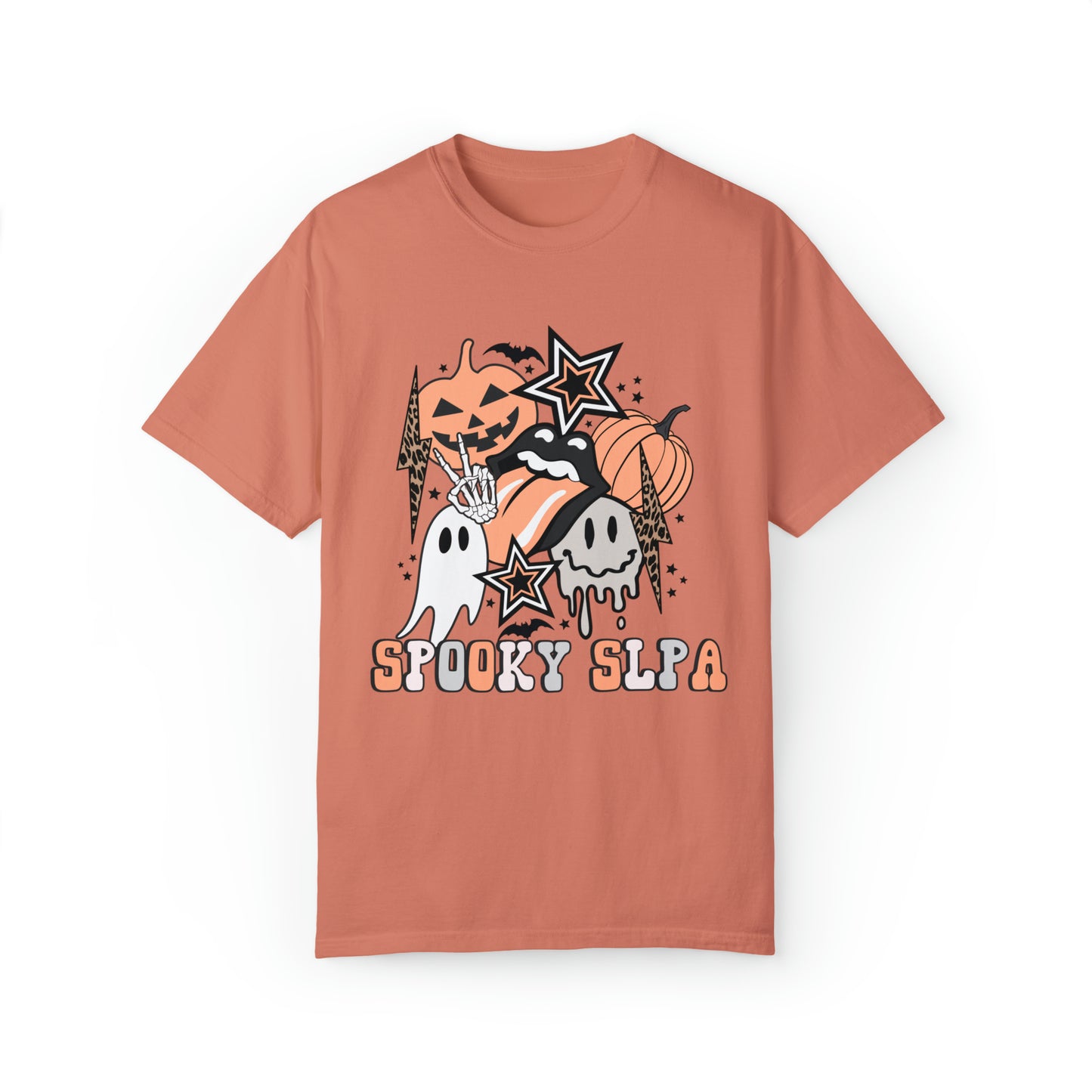 Spooky SLPA Retro Halloween Comfort Colors T-Shirt