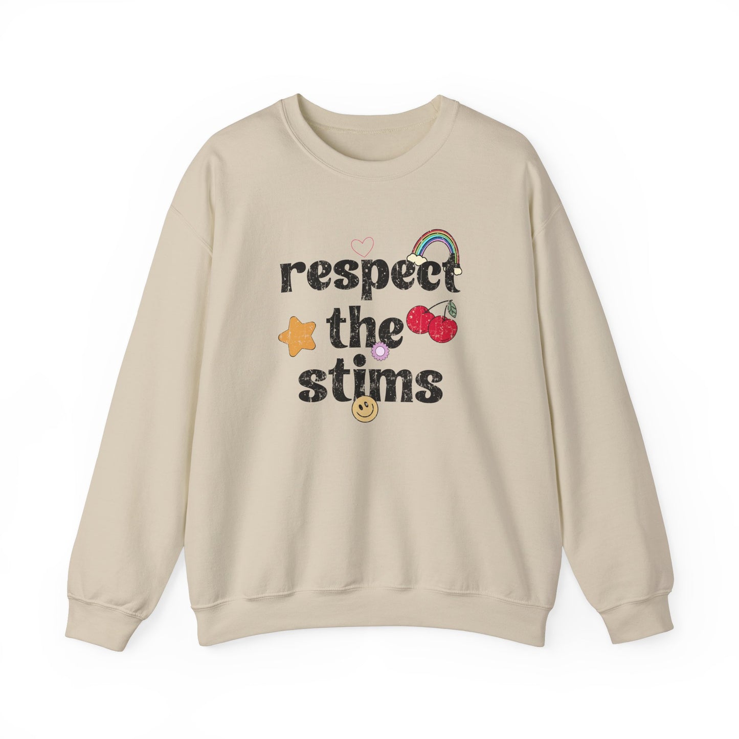 Respect The Stims Distressed Crewneck Sweatshirt