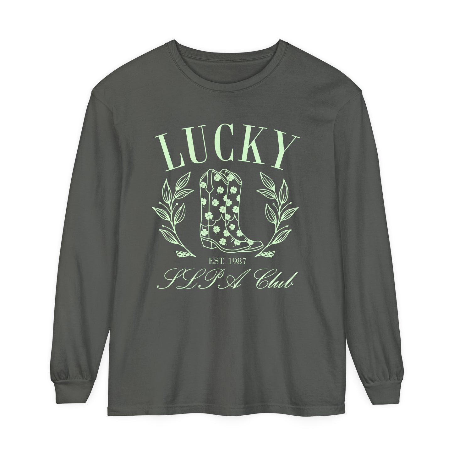 Lucky SLPA Club Long Sleeve Comfort Colors T-Shirt