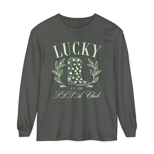 Lucky SLPA Club Long Sleeve Comfort Colors T-Shirt