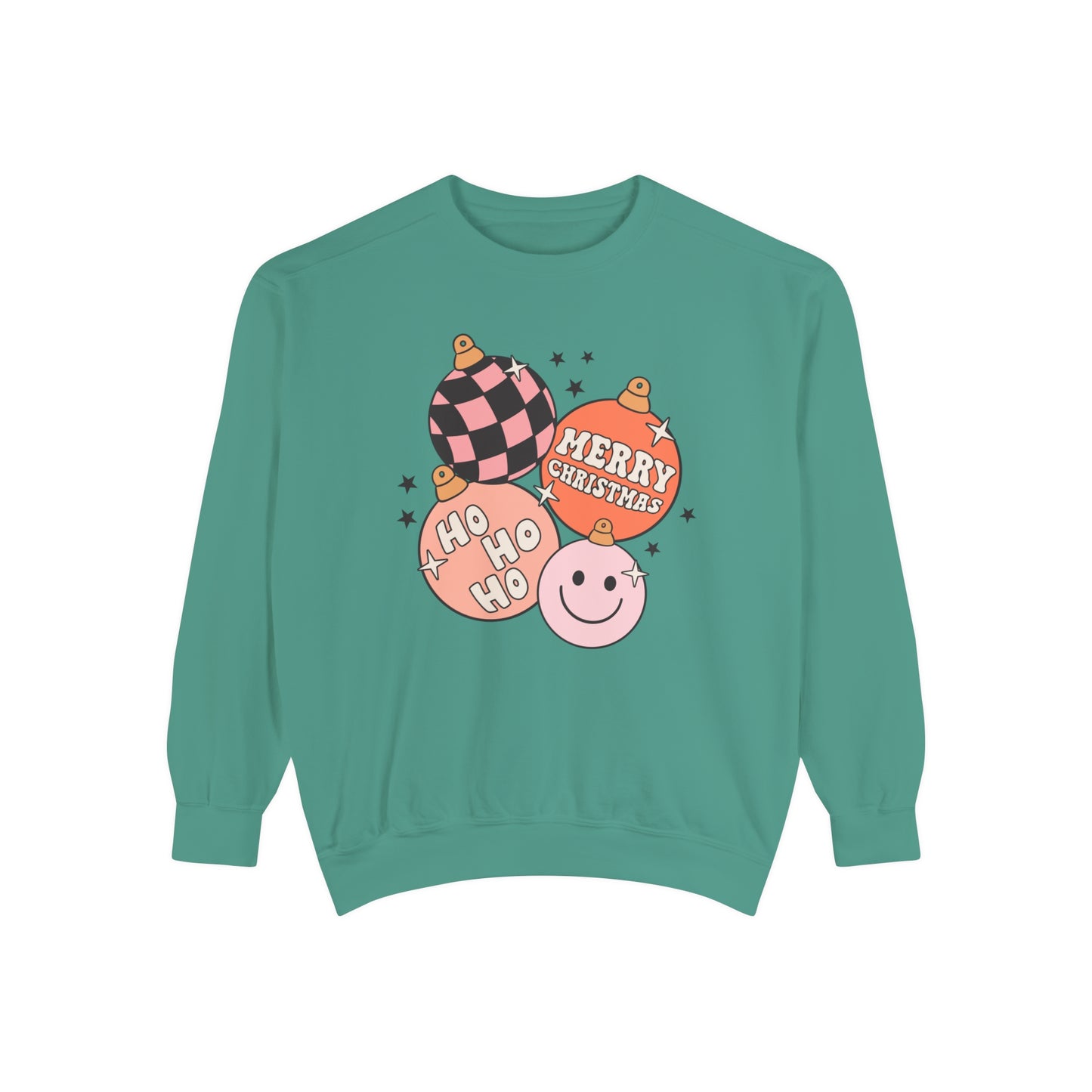 Merry Christmas Ornaments Comfort Colors Sweatshirt