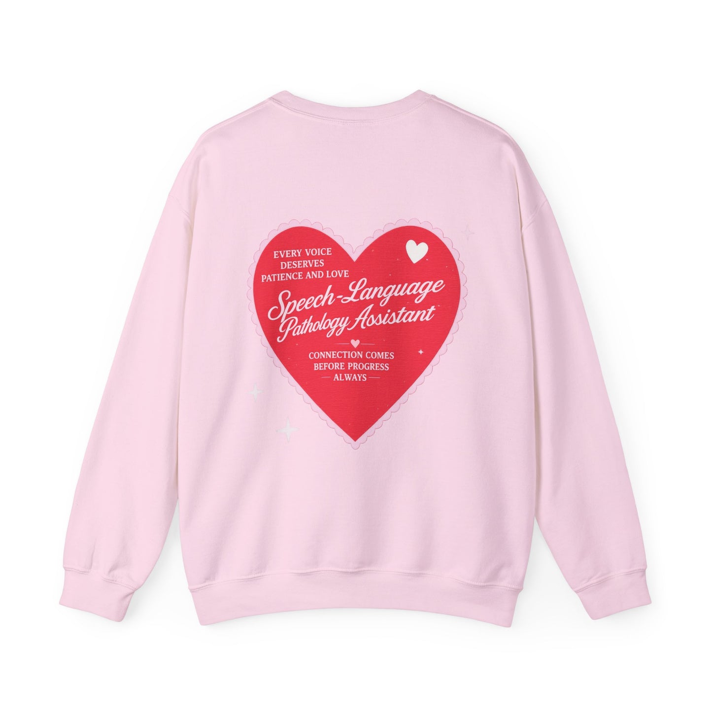 SLPA Heart Patch Sweatshirt | Front and Back Print