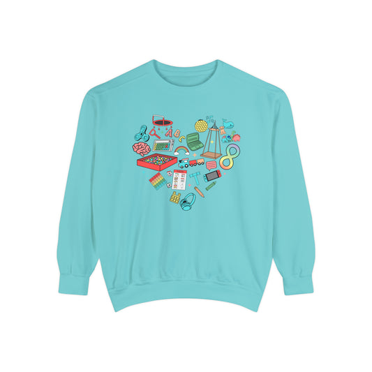 Autism Heart Comfort Colors Sweatshirt