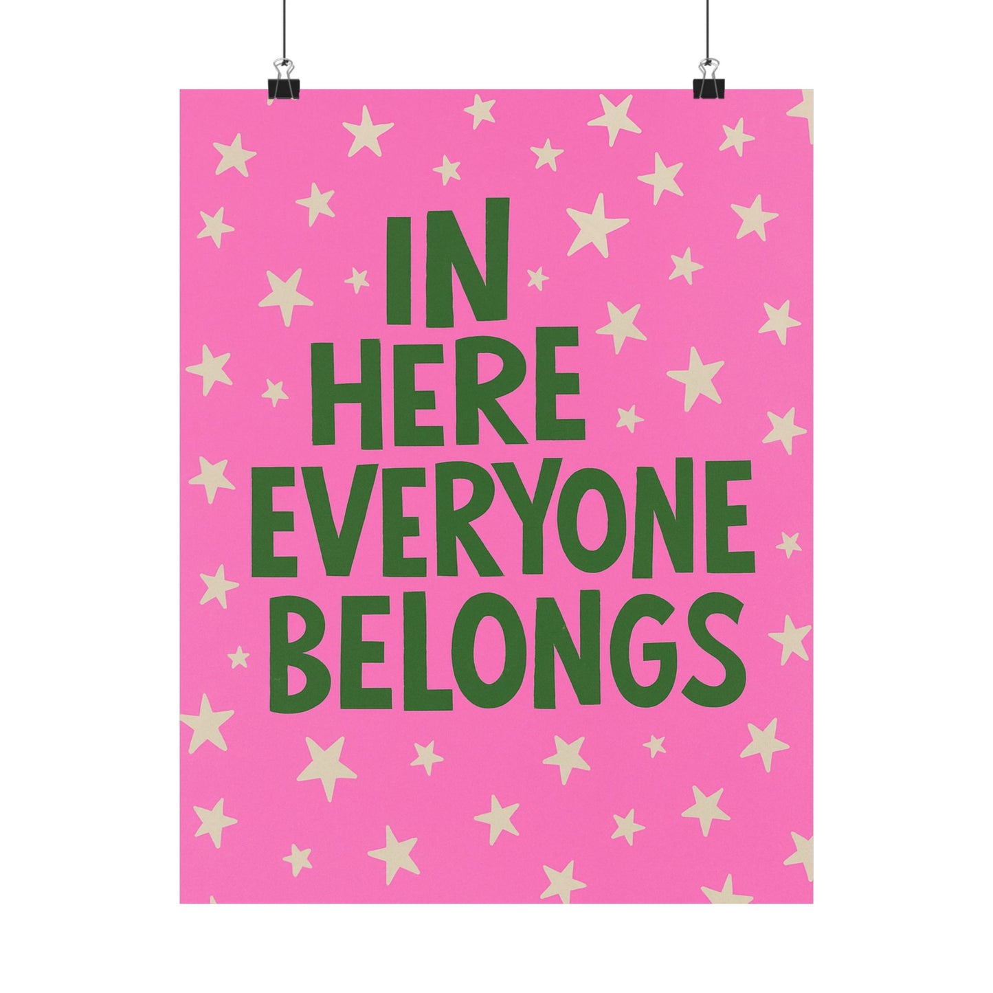 In Here Everyone Belongs Poster