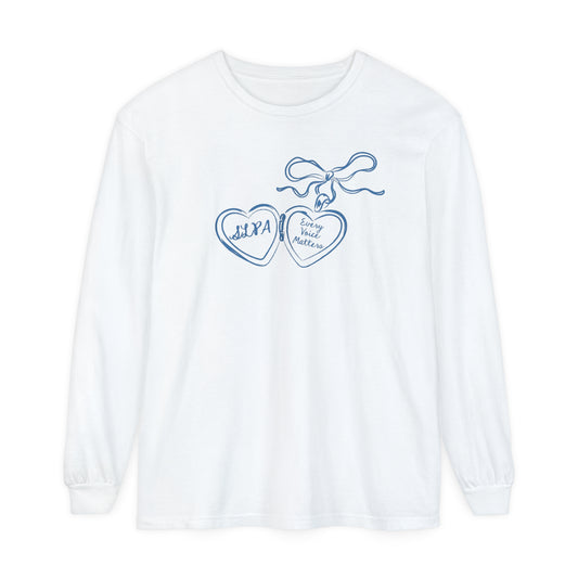 SLPA Heart Locket Long Sleeve Comfort Colors T-Shirt