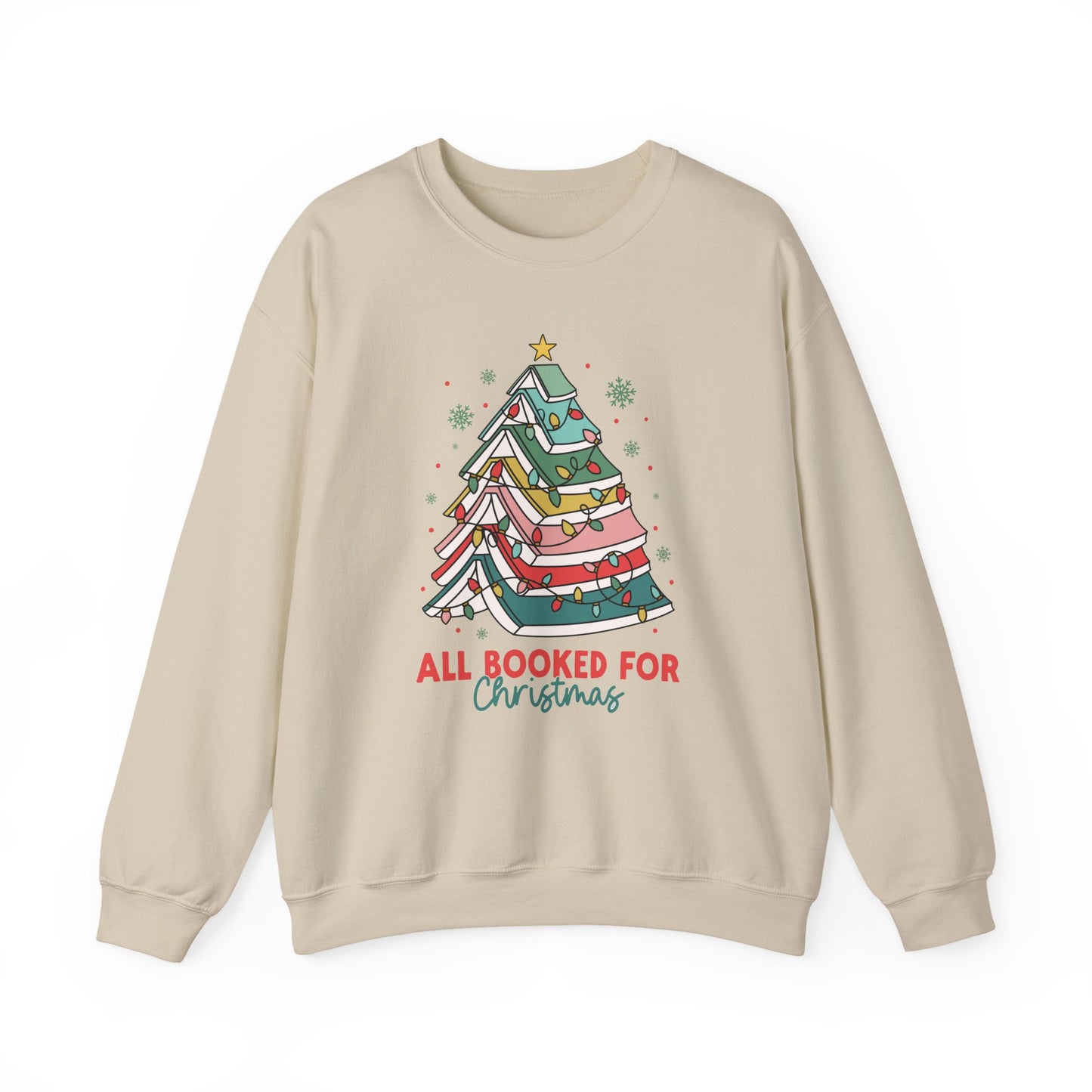 All Booked for Christmas Crewneck Sweatshirt