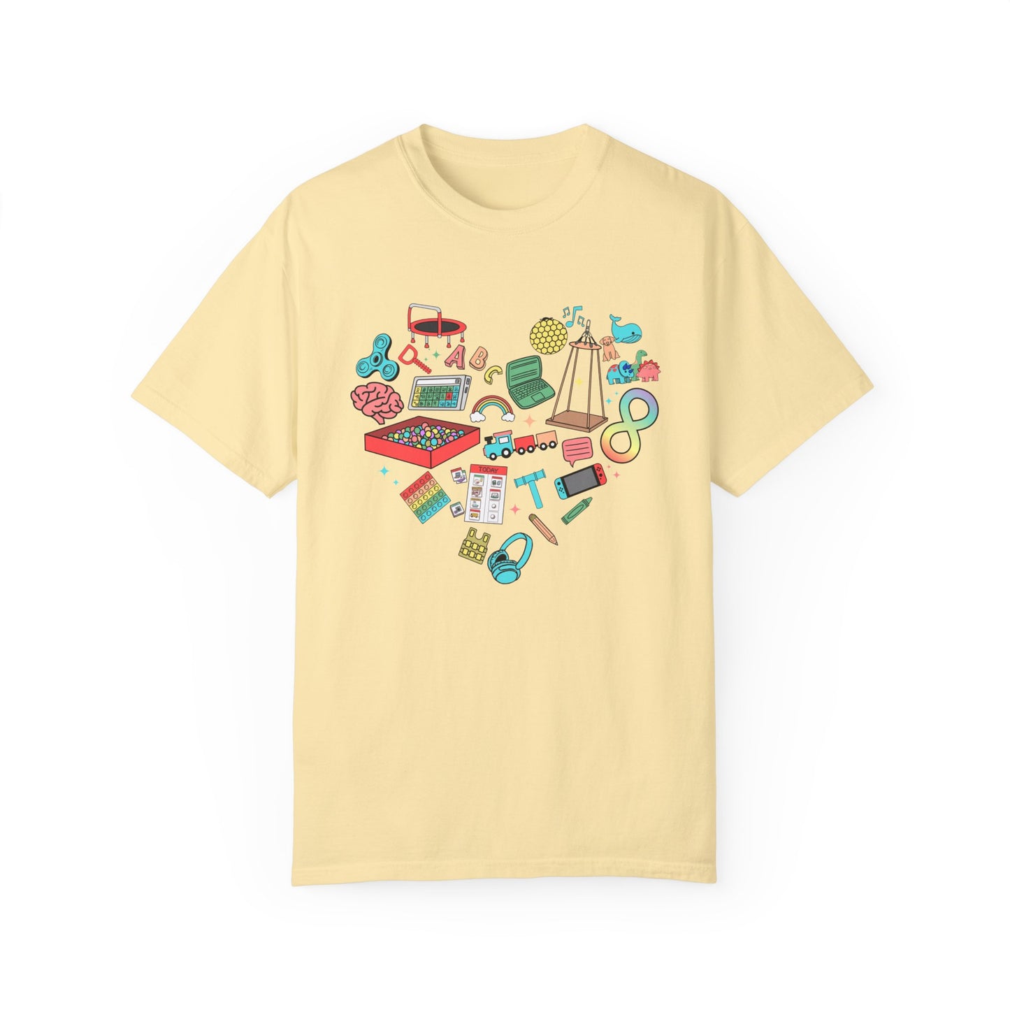 Autism Heart Comfort Colors T-Shirt