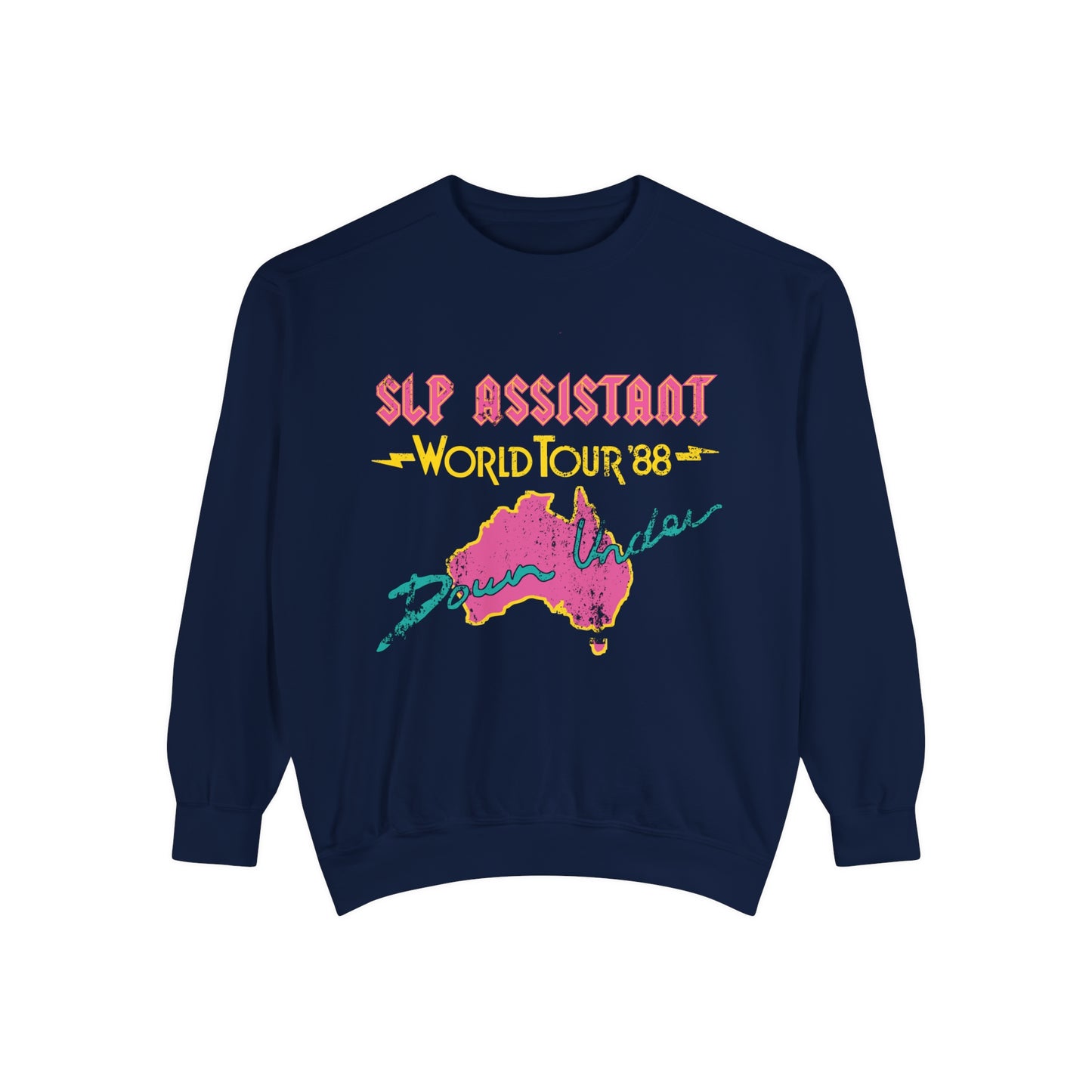 SLP Assistant World Tour Comfort Colors Sweatshirt