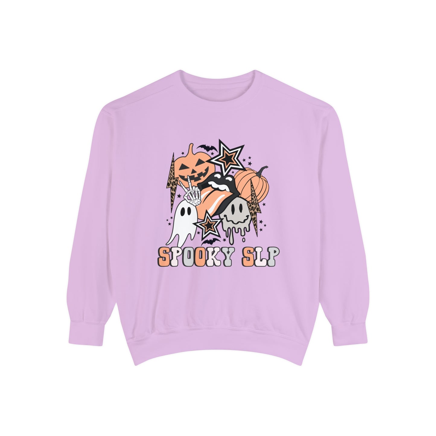 Spooky SLP Retro Halloween Comfort Colors Sweatshirt