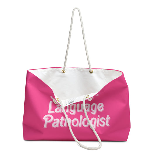 Pink Speech-Language Pathologist Oversized Therapy Tote