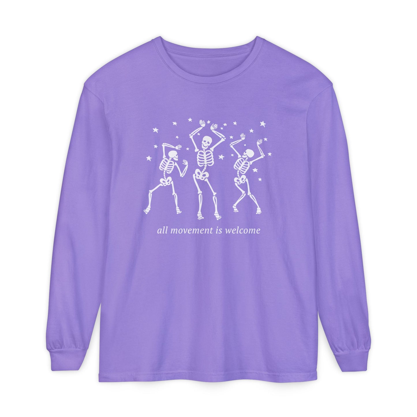 All Movement Is Welcome Long Sleeve Comfort Colors T-Shirt