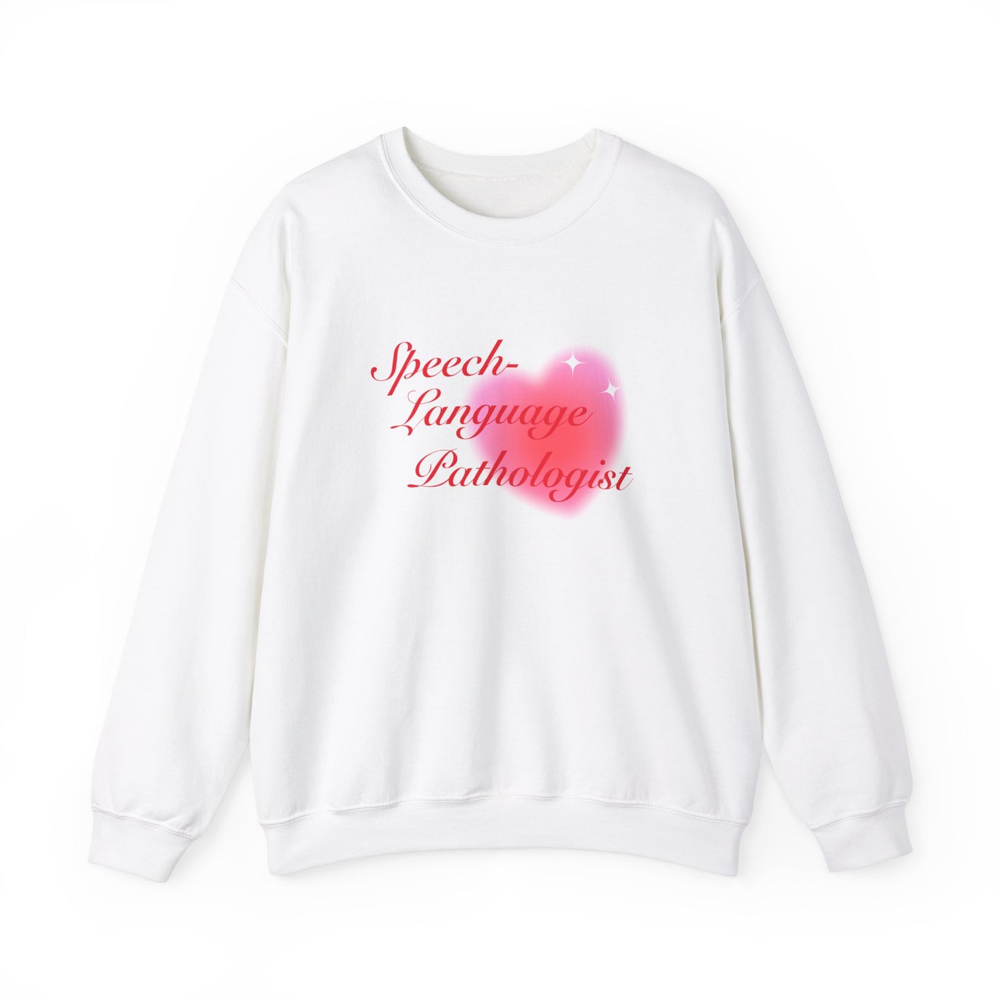 Speech-Language Pathologist Heart Crewneck Sweatshirt