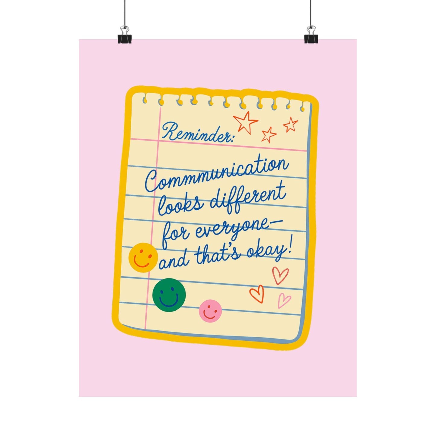 Communication Looks Different for Everyone Poster
