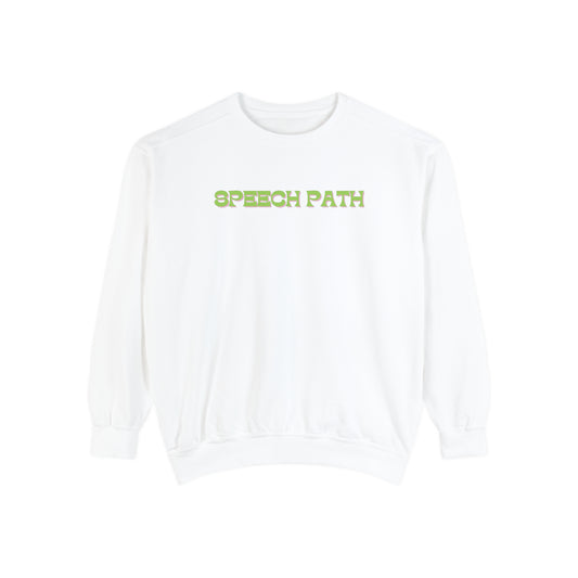 Speech Path Bright Floral Comfort Colors Sweatshirt