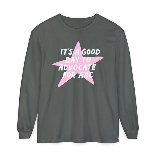 Advocate for AAC Star Long Sleeve Comfort Colors T-Shirt
