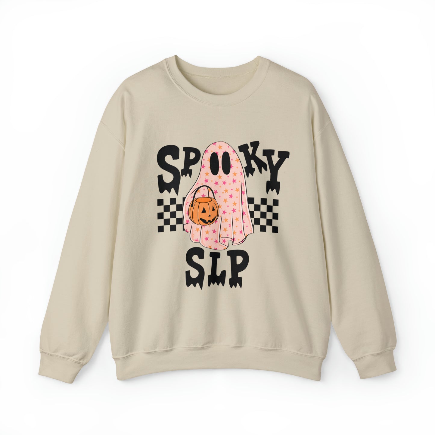Spooky SLP Checkerboard Crewneck Sweatshirt