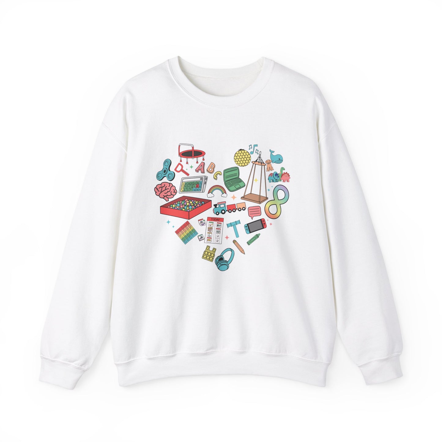 Autism Heart Crewneck Sweatshirt