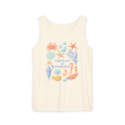 Different Is Beautiful Comfort Colors Tank Top