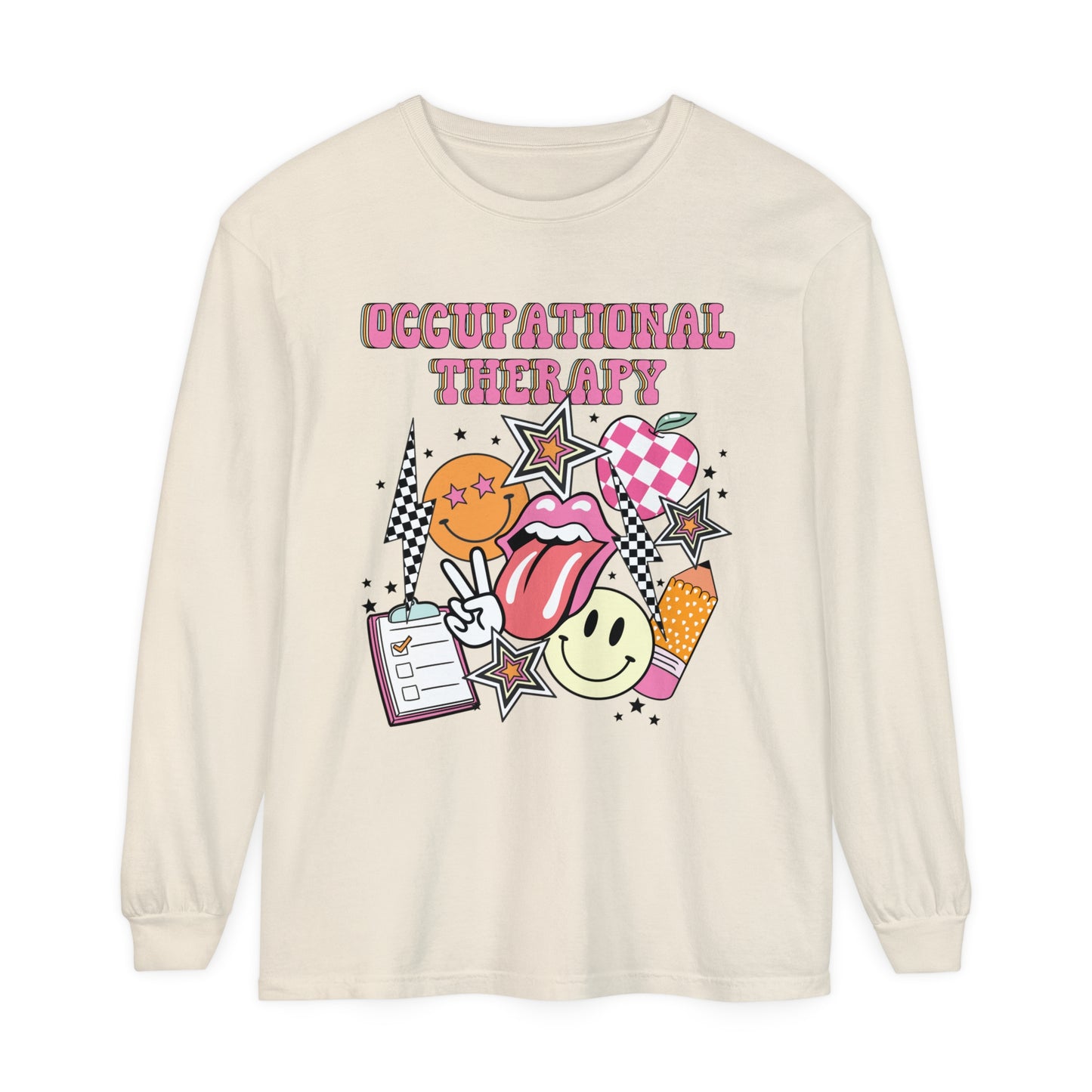 Retro OT Long Sleeve Comfort Colors T-shirt