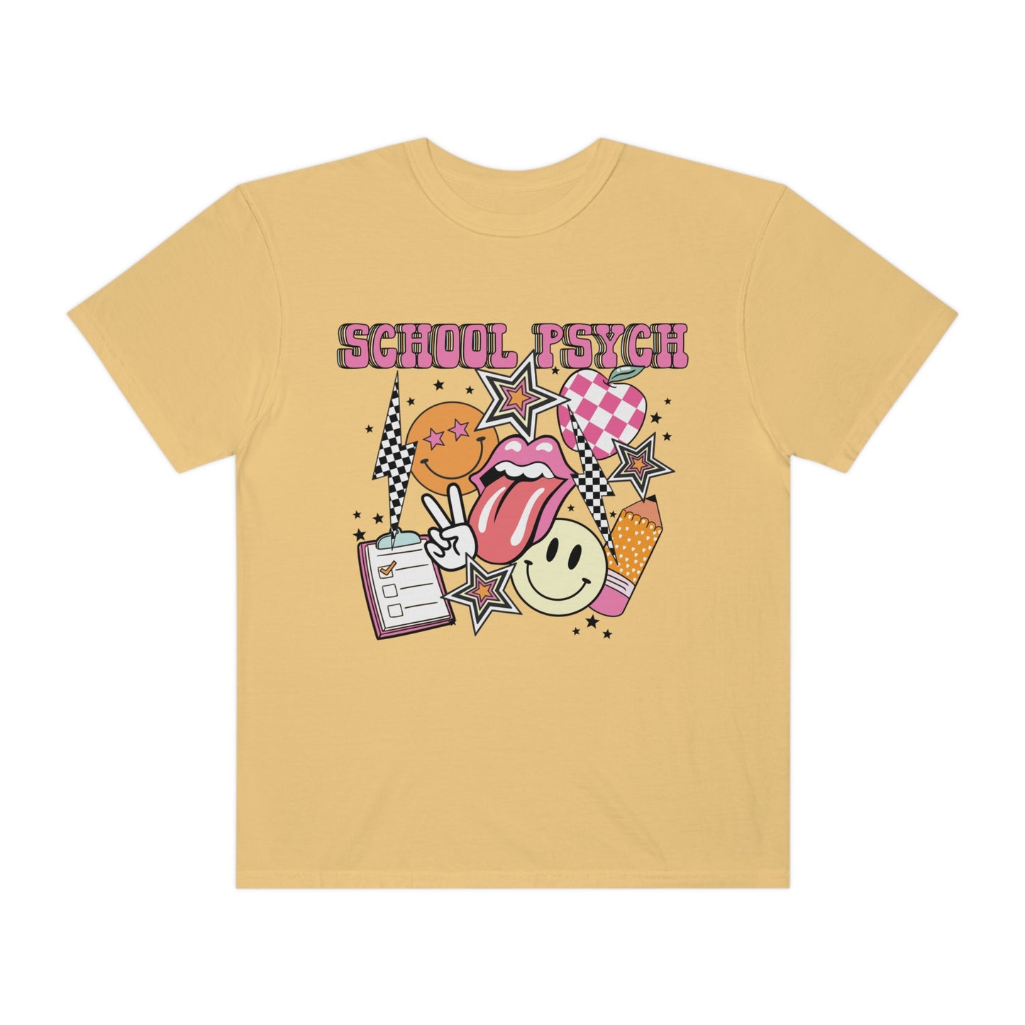 Retro School Psych Comfort Colors T-Shirt