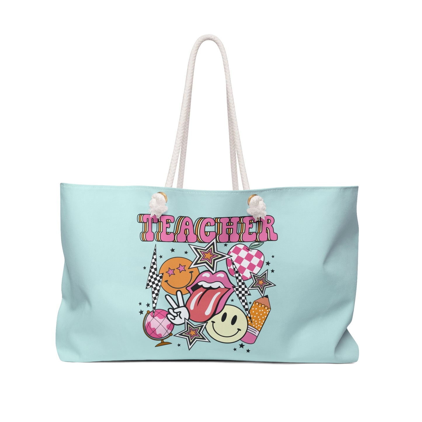 Retro Teacher Oversized Therapy Tote