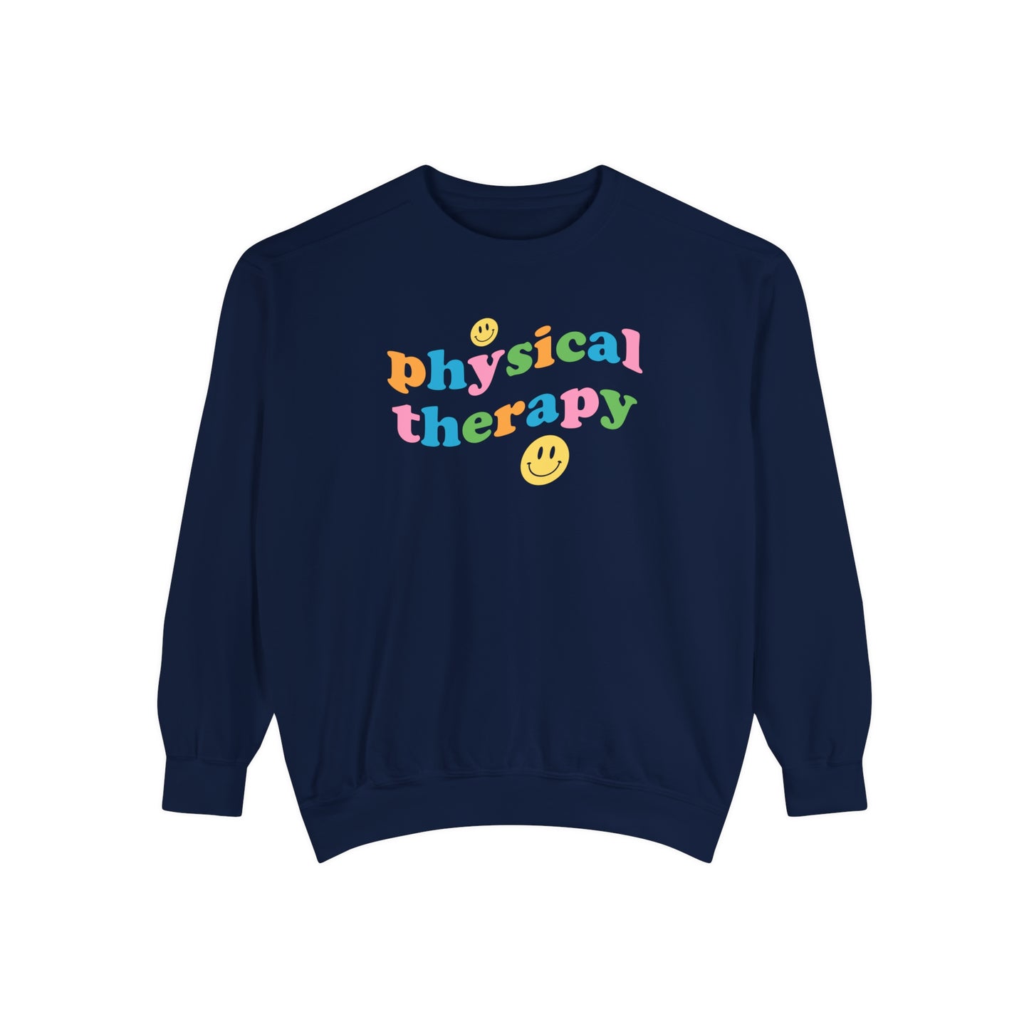 Physical Therapy Wavy Comfort Colors Sweatshirt