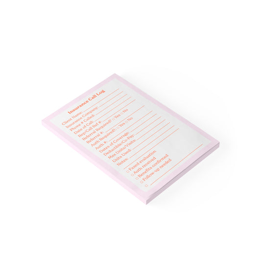 Private Practice Insurance Call Log Post-it®
