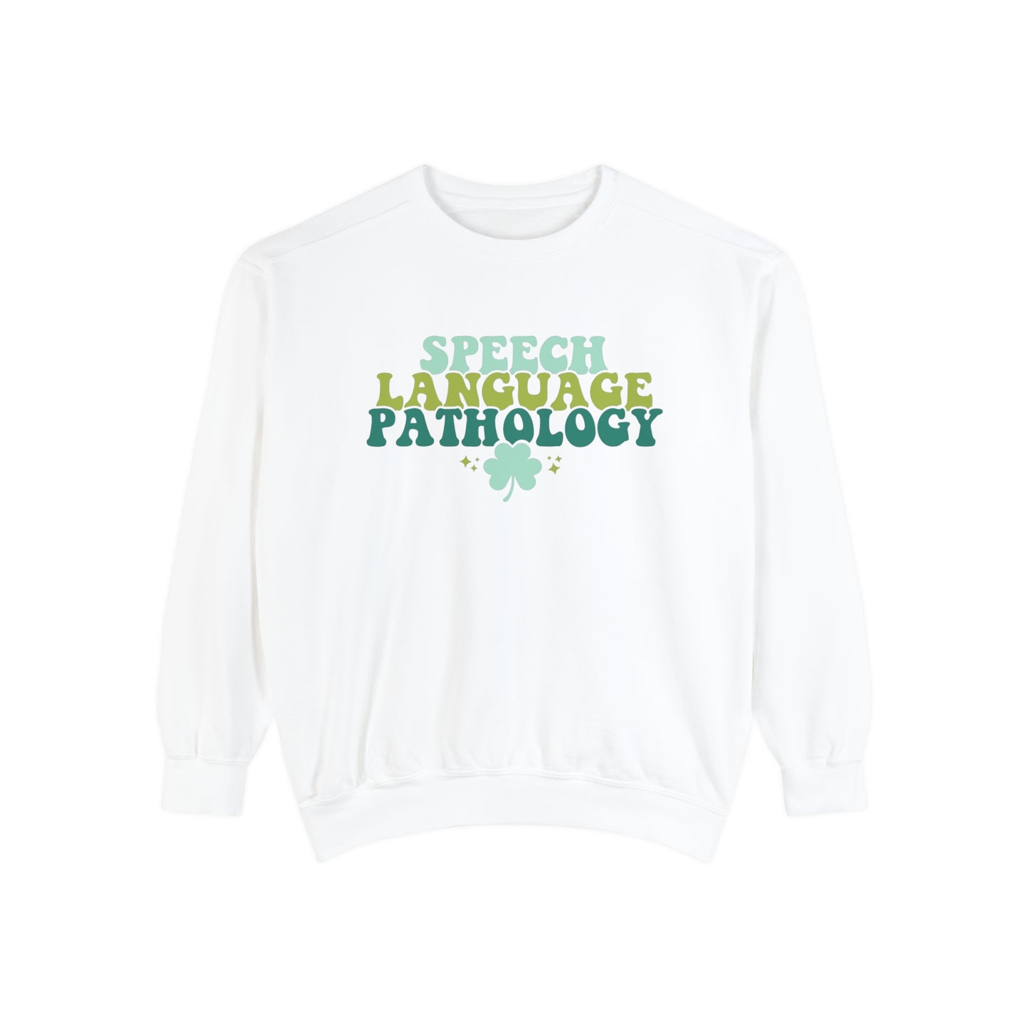 Speech Clover Comfort Colors Sweatshirt