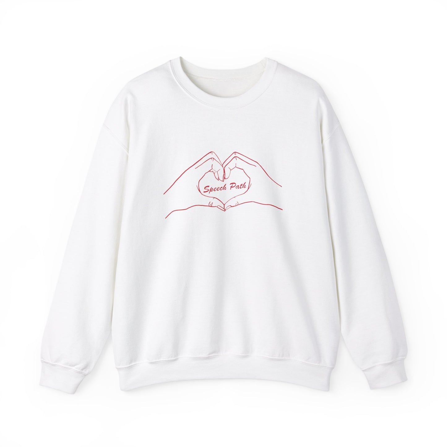 Speech Path Heart Hands Crewneck Sweatshirt