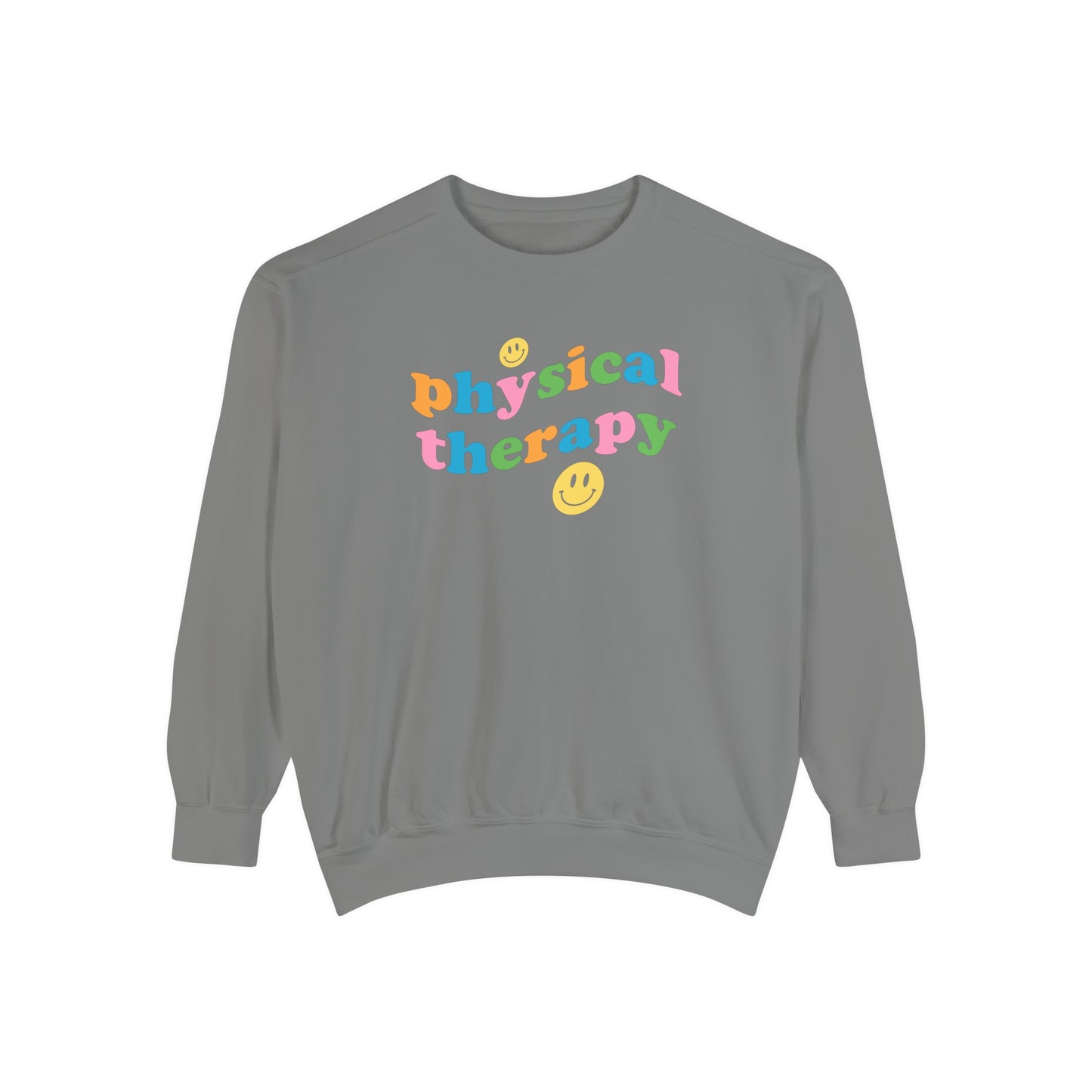 Physical Therapy Wavy Comfort Colors Sweatshirt