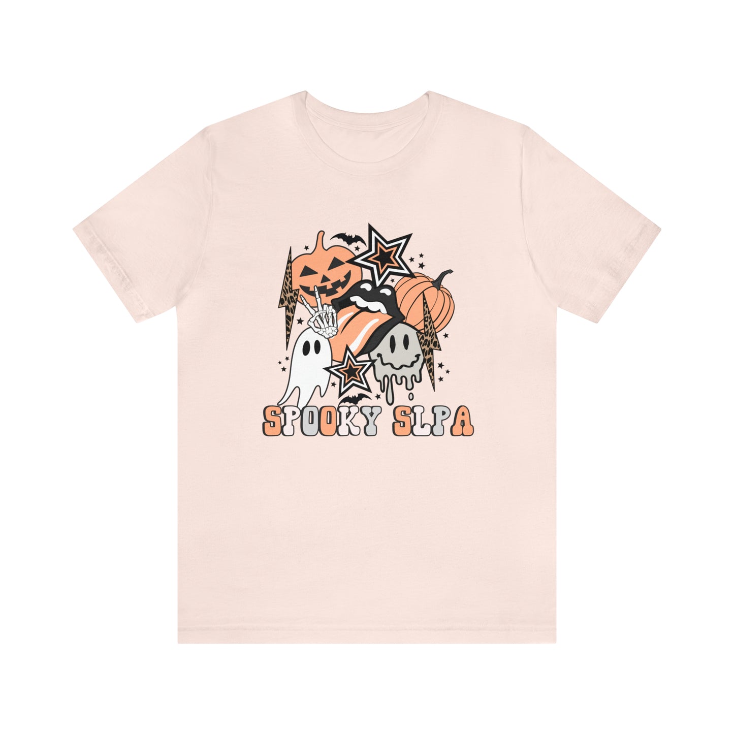Spooky SLPA Retro Halloween Jersey T-Shirt