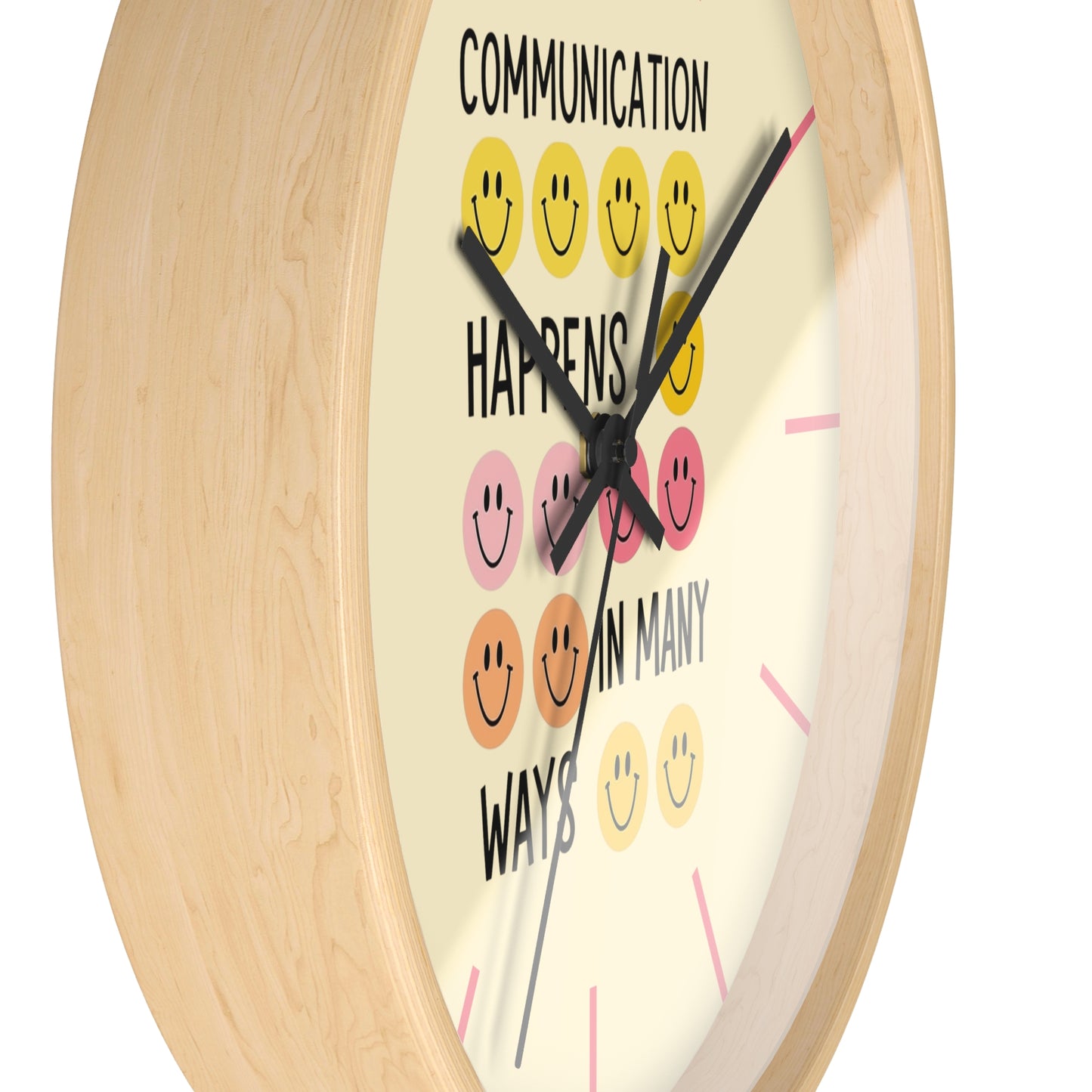 Communication Happens In Many Ways Wall Clock