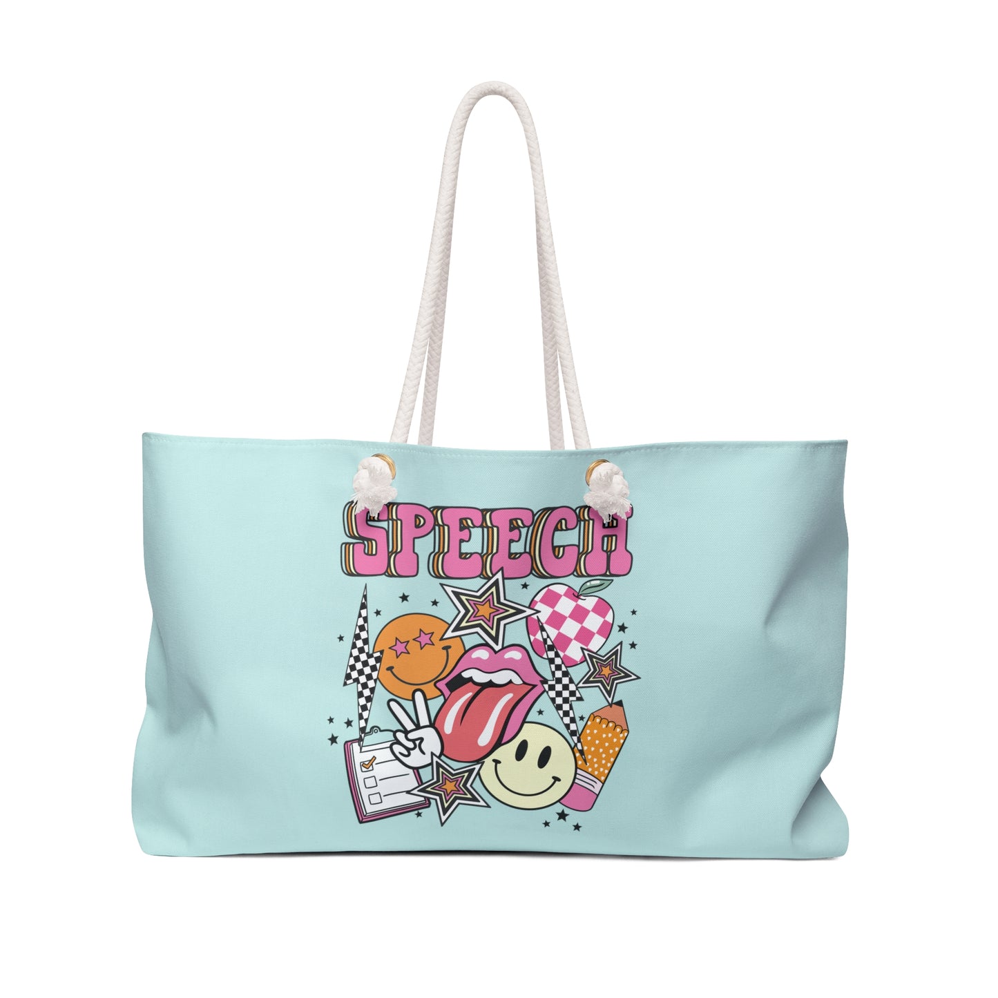 Retro Speech Oversized Therapy Tote