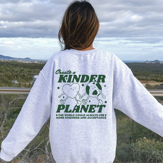 Kindness and Acceptance Crewneck Sweatshirt | Front and Back Print