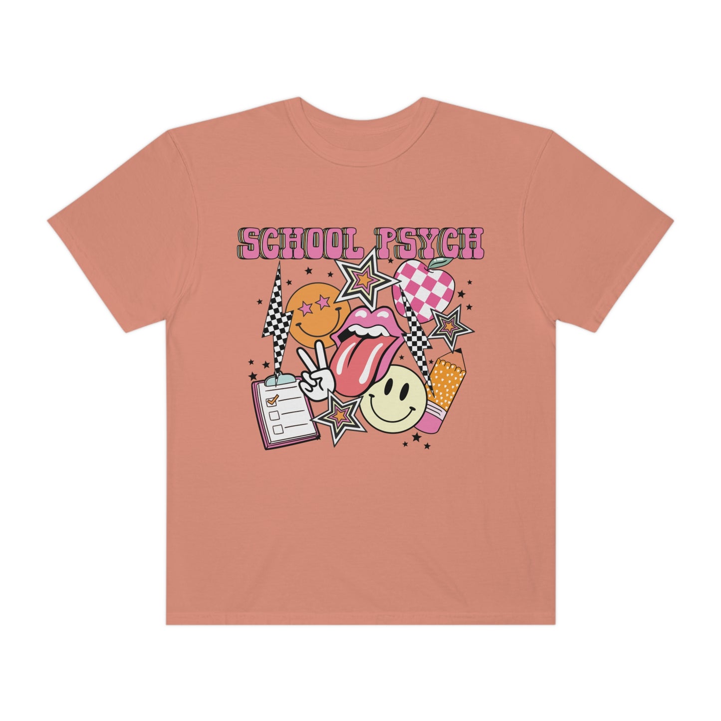 Retro School Psych Comfort Colors T-Shirt