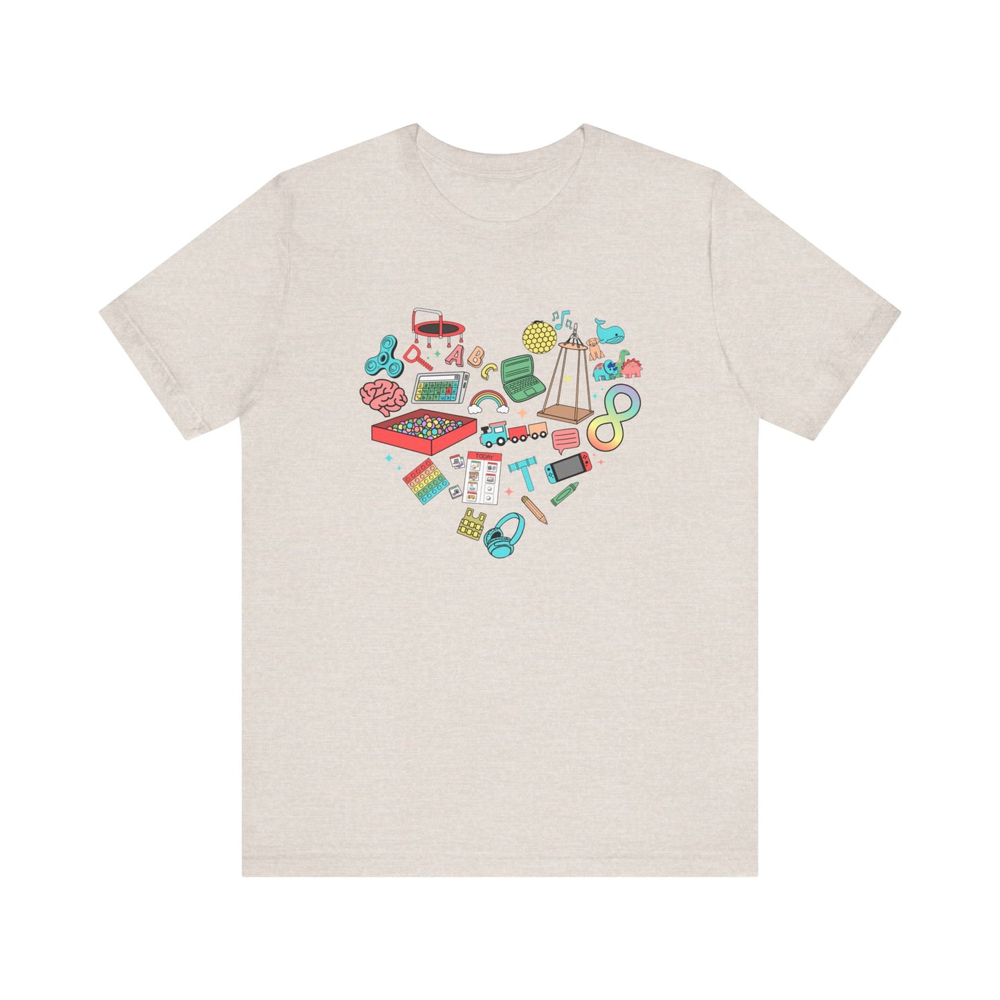 Autism Heart Jersey T-Shirt