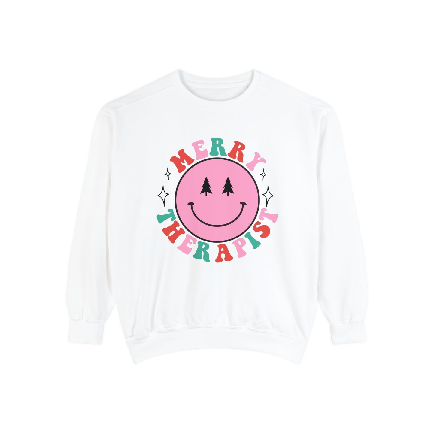Merry Therapist Smile Comfort Colors Sweatshirt