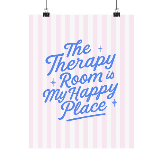 Therapy Room Happy Place Poster