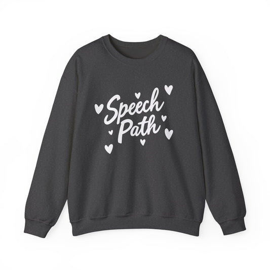 Speech Path Hearts Crewneck Sweatshirt
