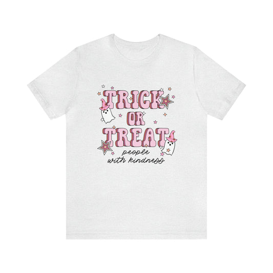 Trick or Treat People With Kindness Jersey T-Shirt