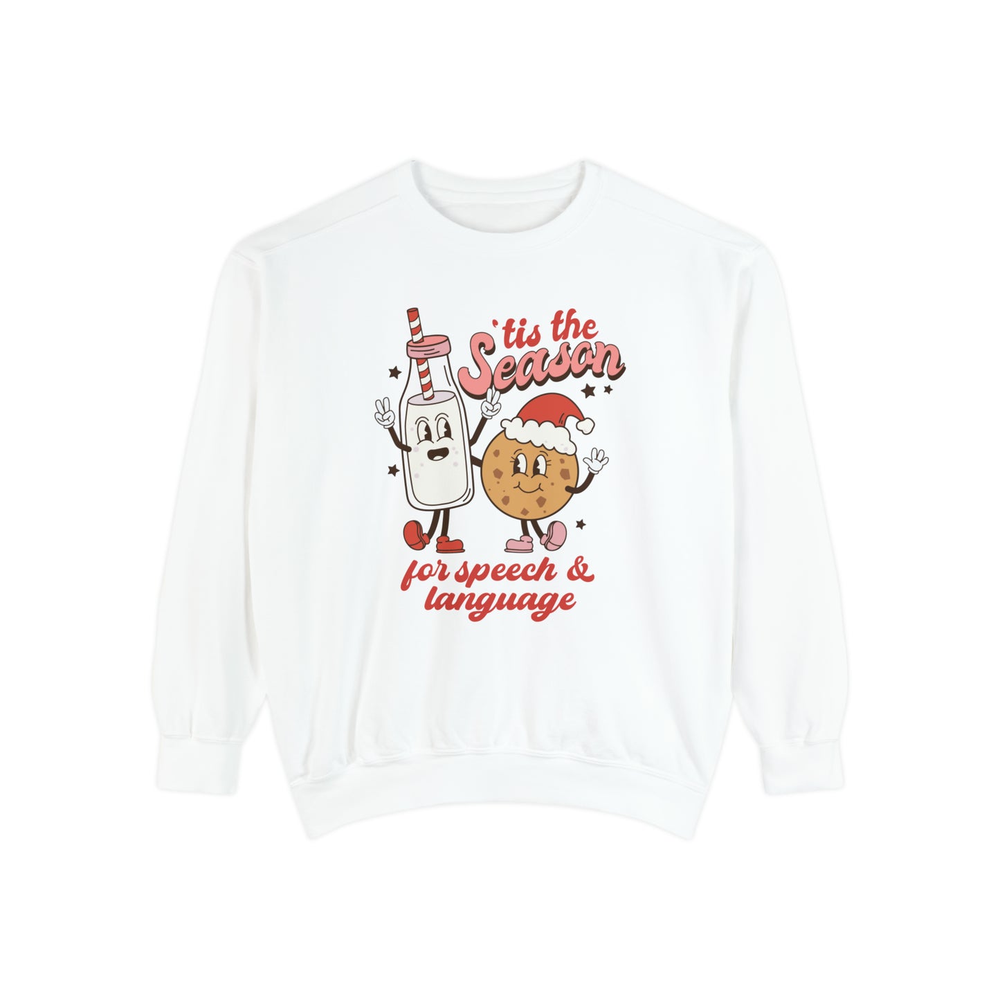 'Tis the Season for Speech and Language Comfort Colors Sweatshirt