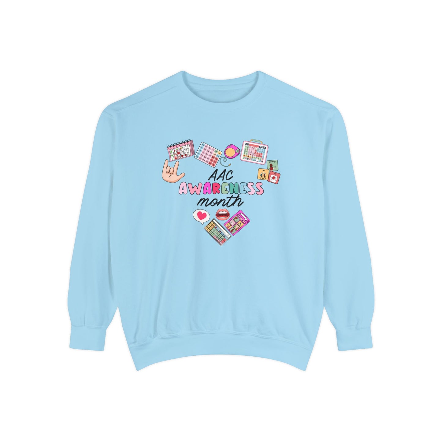 AAC Awareness Month Comfort Colors Sweatshirt